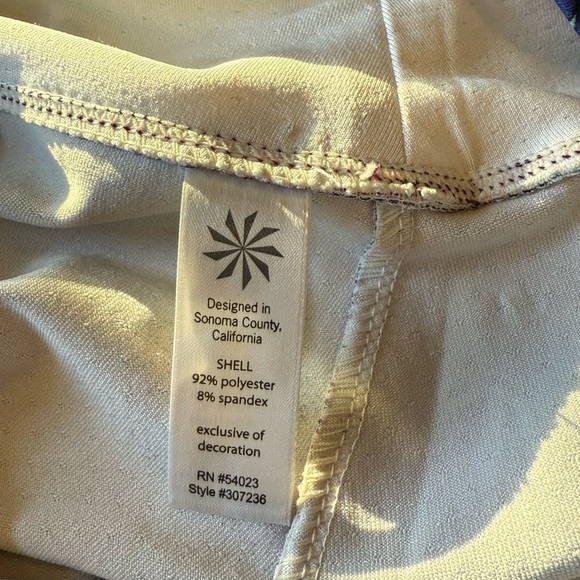 Athleta Purple and Blue Floral Mini Athletic Skirt - Picture 4 of 6